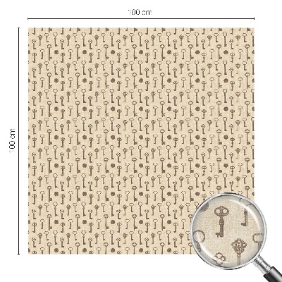 Samolepiaca fólia na sklo vitrážová Záhadné kľúče