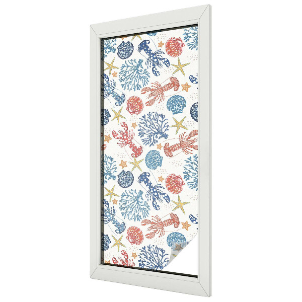 Fólia na sklo na ochranu súkromia Raky koraly