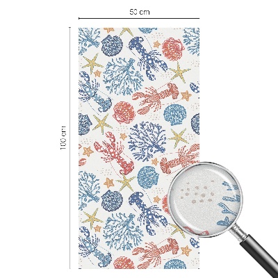 Fólia na sklo na ochranu súkromia Raky koraly