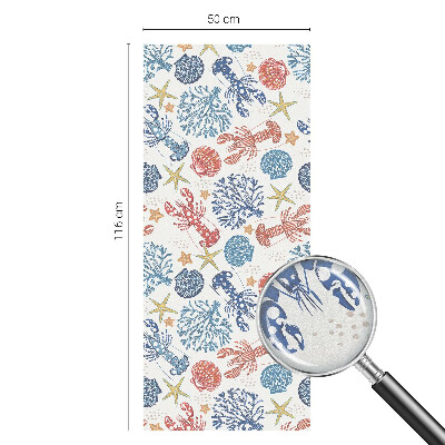 Fólia na sklo na ochranu súkromia Raky koraly