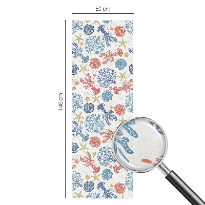 Fólia na sklo na ochranu súkromia Raky koraly