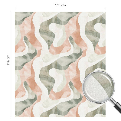 Samolepiaca fólia na sklo vitrážová Farebné vlny