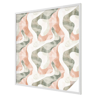 Samolepiaca fólia na sklo vitrážová Farebné vlny