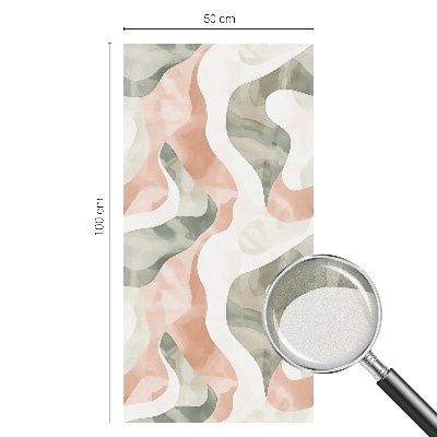 Samolepiaca fólia na sklo vitrážová Farebné vlny