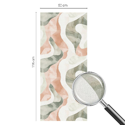 Samolepiaca fólia na sklo vitrážová Farebné vlny