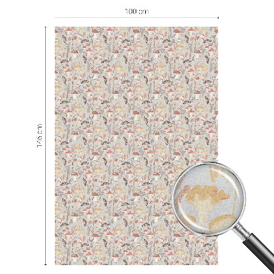 Ochranná fólia na sklo vitráž Lesný vzor