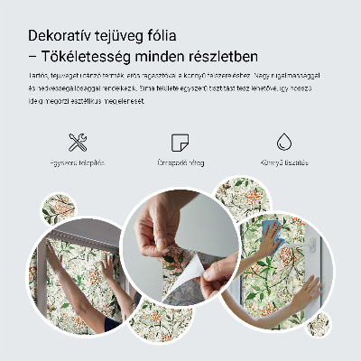 Ochranná fólia na sklo vitráž Lesný vzor