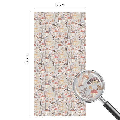 Ochranná fólia na sklo vitráž Lesný vzor