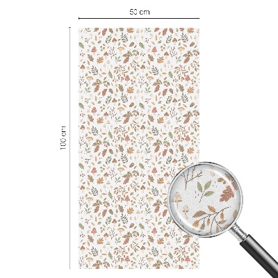 Matná fólia na okno vitráž Jesenné vzory