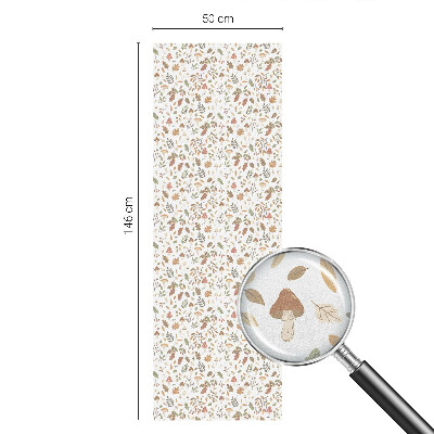 Matná fólia na okno vitráž Jesenné vzory