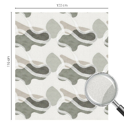 Samolepiaca fólia na sklo vitrážová Organický vzor