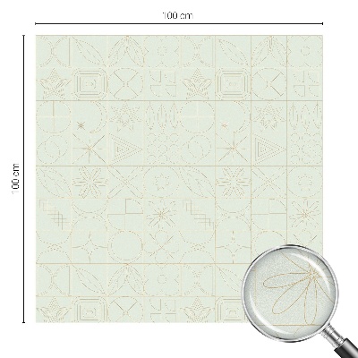 Nepriehľadná fólia na okno Geometrická mozaika