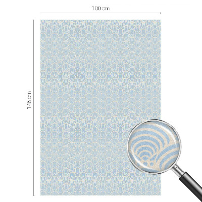 Samolepiaca fólia na sklo vitrážová Japonské vlny