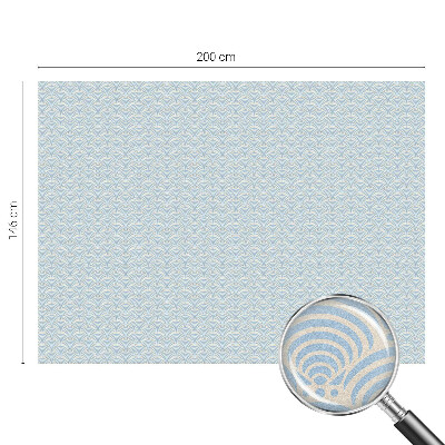 Samolepiaca fólia na sklo vitrážová Japonské vlny