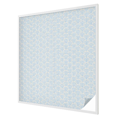 Samolepiaca fólia na sklo vitrážová Japonské vlny