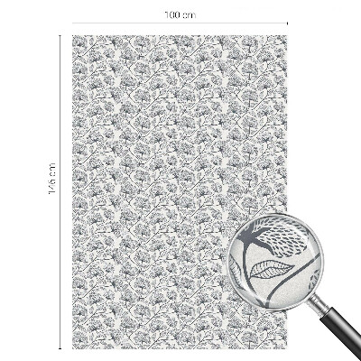 Matná fólia na okno vitráž Botanický motív