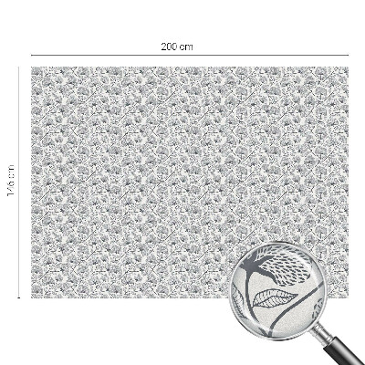 Matná fólia na okno vitráž Botanický motív