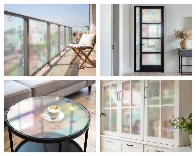 Fólia na sklo na ochranu súkromia Dúhové vzory