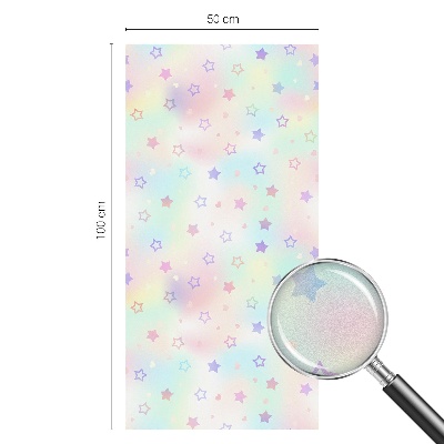 Fólia na sklo na ochranu súkromia Dúhové vzory