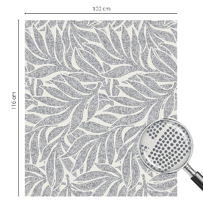 Nepriehľadná fólia na okno Kvapky listov