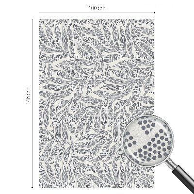 Nepriehľadná fólia na okno Kvapky listov