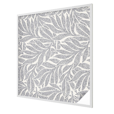 Nepriehľadná fólia na okno Kvapky listov