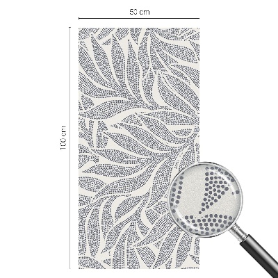 Nepriehľadná fólia na okno Kvapky listov