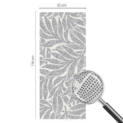 Nepriehľadná fólia na okno Kvapky listov
