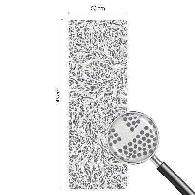 Nepriehľadná fólia na okno Kvapky listov