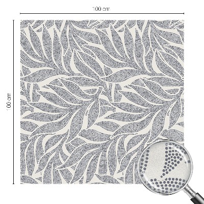 Nepriehľadná fólia na okno Kvapky listov