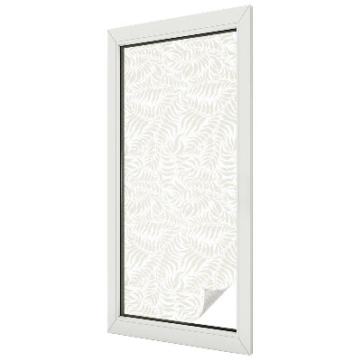 Matná fólia na okno vitráž Listová elegancia