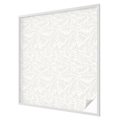 Matná fólia na okno vitráž Listová elegancia