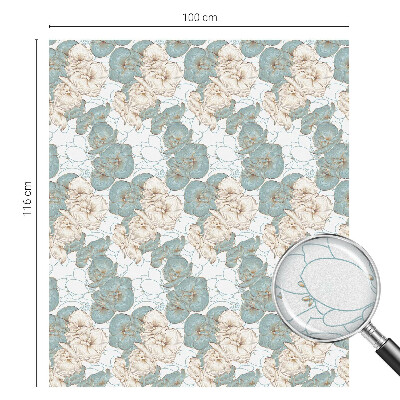 Fólia na sklo na ochranu súkromia Jemné kvety