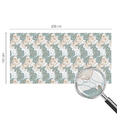 Fólia na sklo na ochranu súkromia Jemné kvety