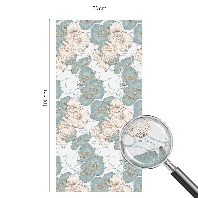 Fólia na sklo na ochranu súkromia Jemné kvety