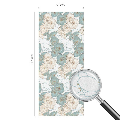 Fólia na sklo na ochranu súkromia Jemné kvety