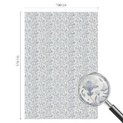 Nepriehľadná fólia na okno Kvetinový vzor