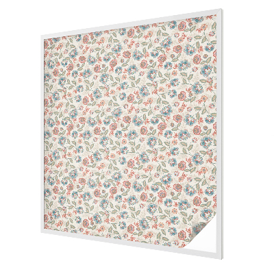 Ochranná fólia na sklo vitráž Kvetinový vzor