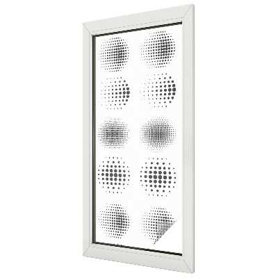 Fólia na sklo na ochranu súkromia Bodkované kruhy