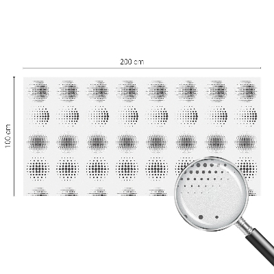 Fólia na sklo na ochranu súkromia Bodkované kruhy