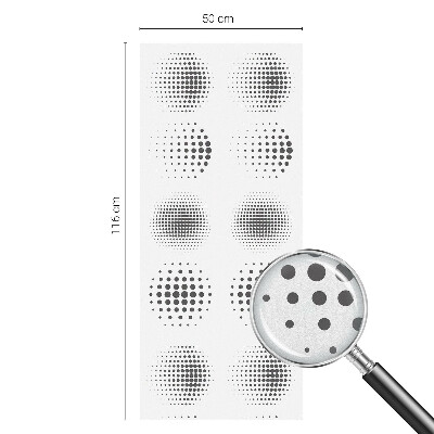 Fólia na sklo na ochranu súkromia Bodkované kruhy