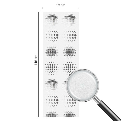 Fólia na sklo na ochranu súkromia Bodkované kruhy