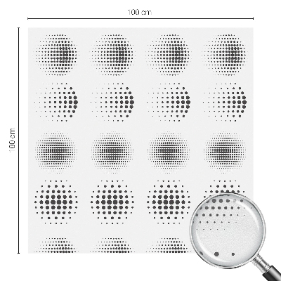 Fólia na sklo na ochranu súkromia Bodkované kruhy