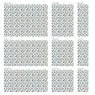 Samolepiaca fólia na sklo vitrážová Modré kvety