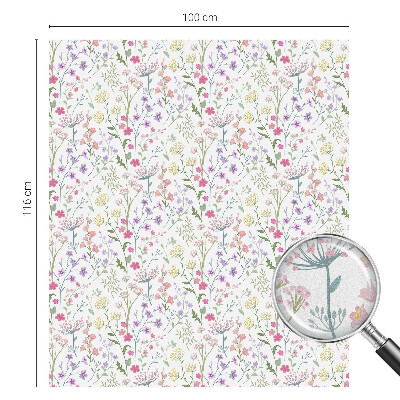 Matná fólia na okno vitráž Kvitnúca lúka