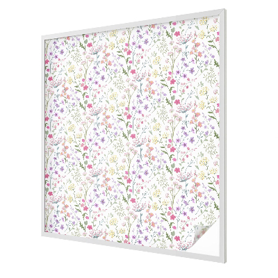 Matná fólia na okno vitráž Kvitnúca lúka