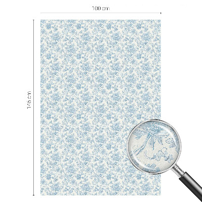 Nepriehľadná fólia na okno Kvetinový vzor