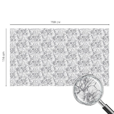 Ochranná fólia na sklo vitráž Floristická elegancia