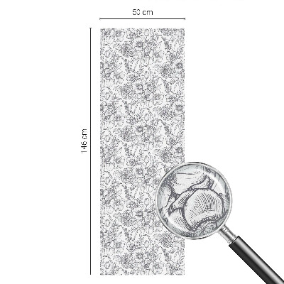 Ochranná fólia na sklo vitráž Floristická elegancia