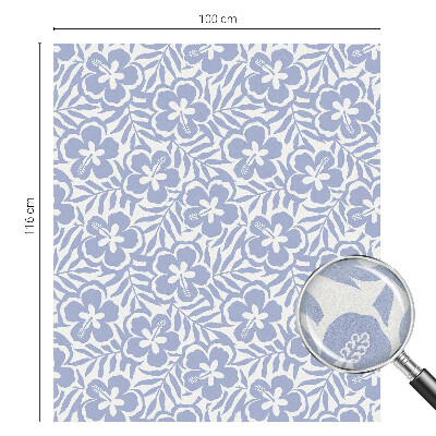 Matná fólia na okno vitráž Kvety ibišteka